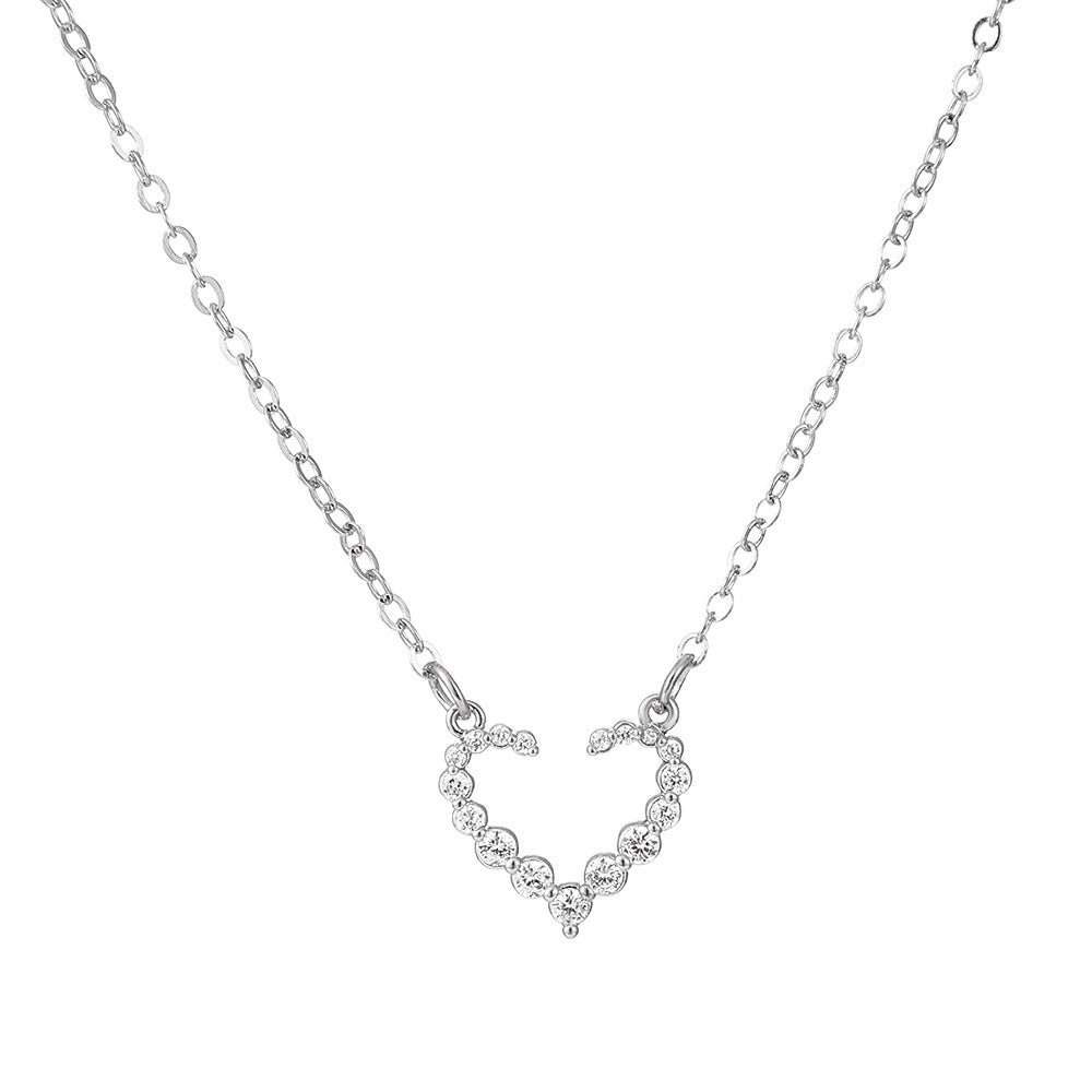 Colorful Moonstone Love Female Niche High-grade Light Luxury Clavicle Necklace