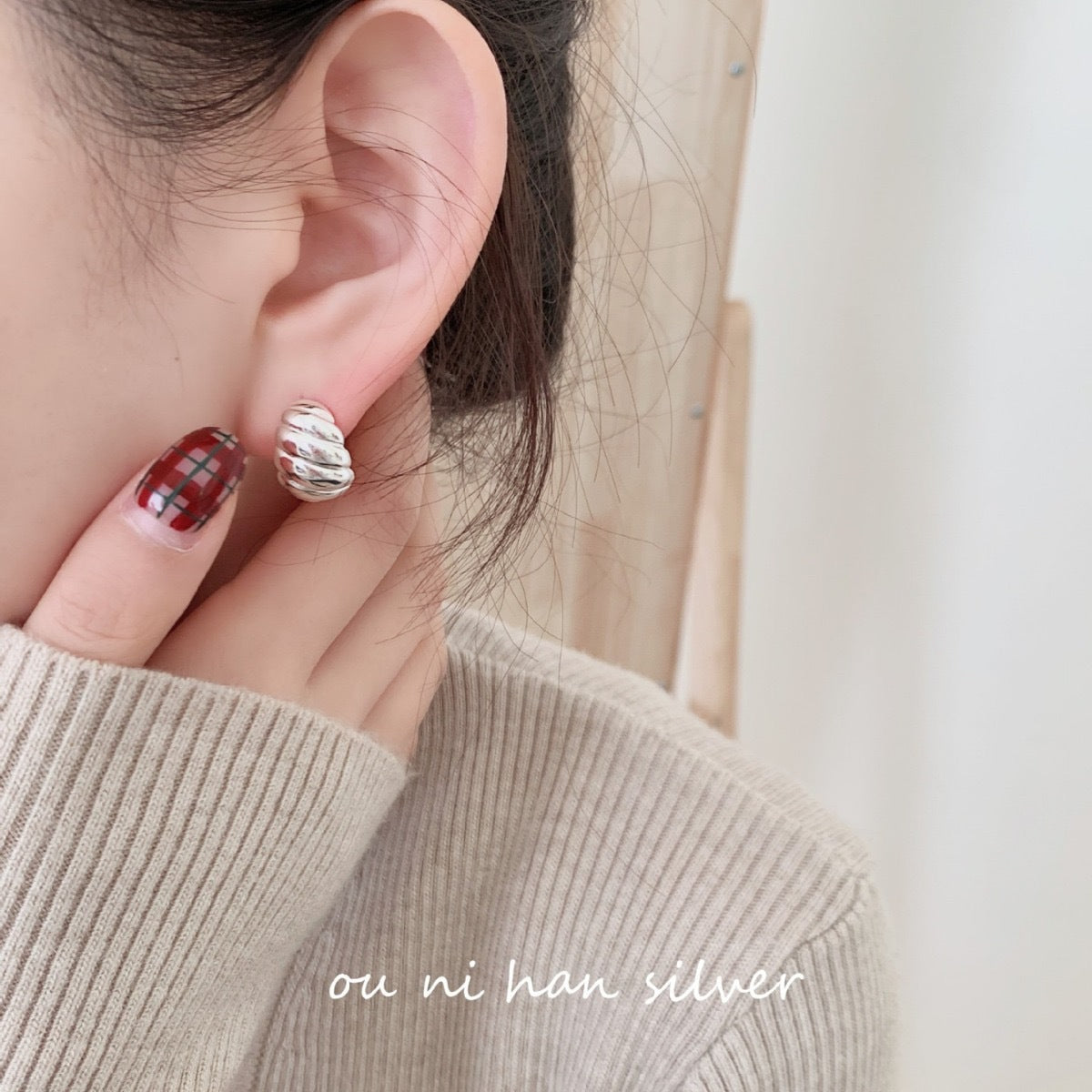 Horn Thread Female Style Special Interest Earrings
