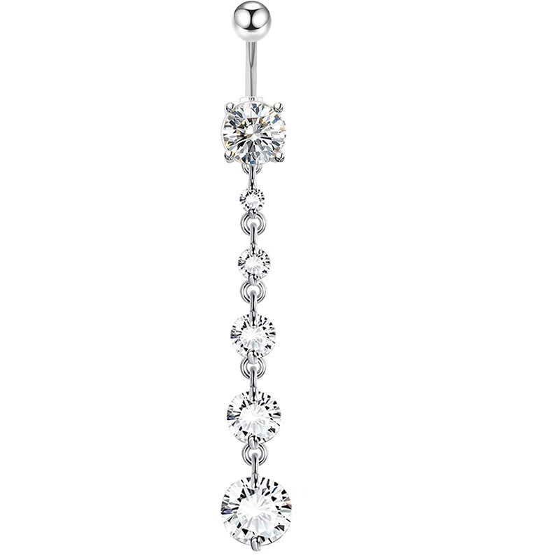 Mix Match Zircon Navel Suit Human Body Rings