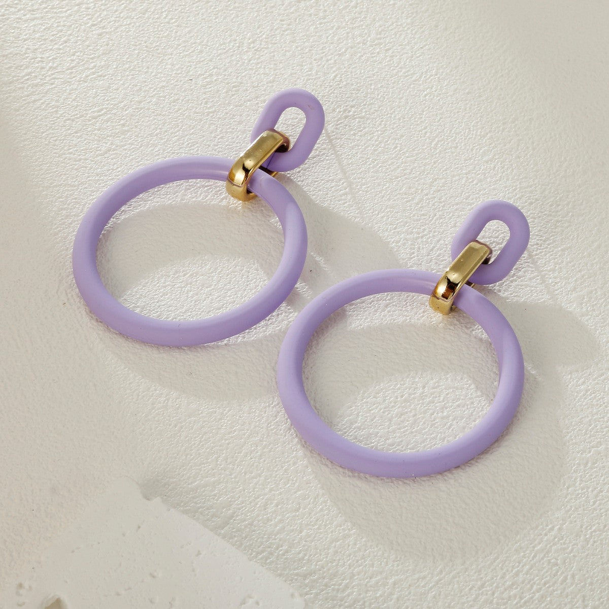 Color Personality Geometry Fashion Retro Spray Earrings