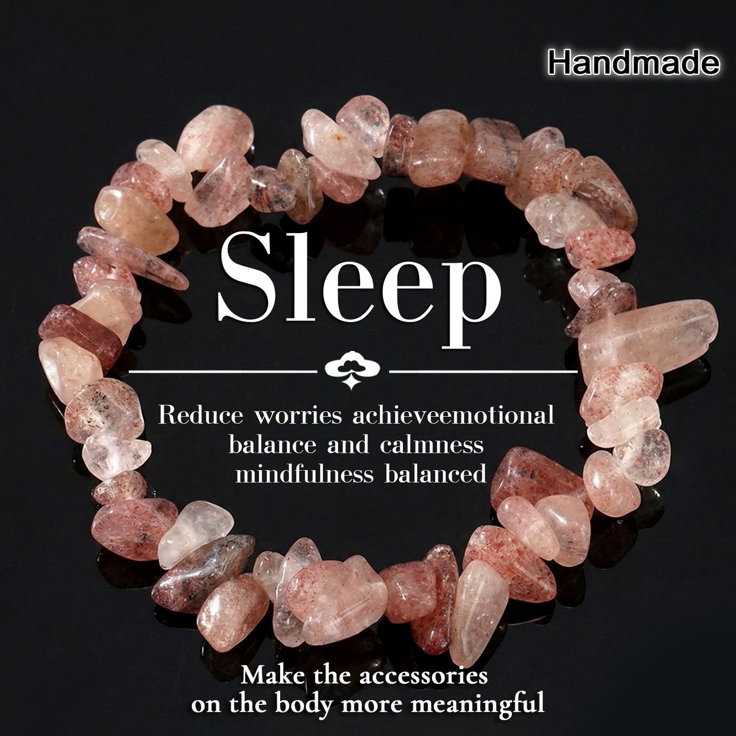 Multicolor Natural Stone Irregular Design Daily Bracelet