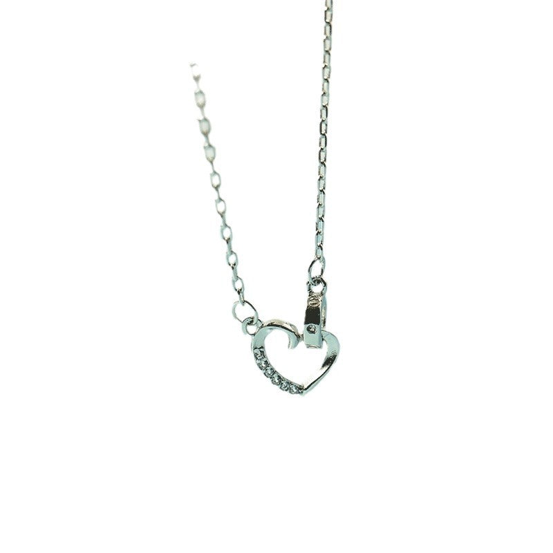 Love Heart-shaped Light Luxury Minority Female Clavicle Necklaces