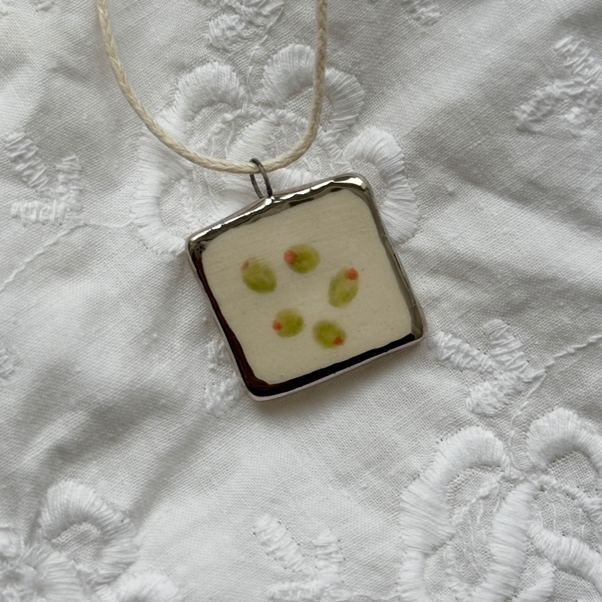 Vegetable Series Carrot Tomato Cauliflower Pea Necklaces