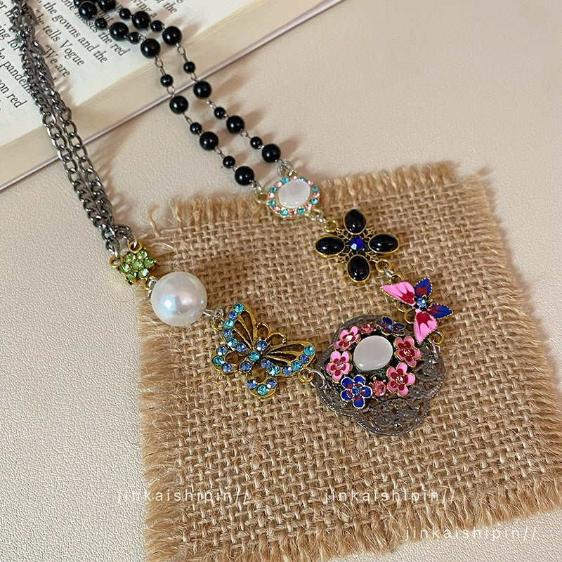 Butterfly Drop Female Mori Style Niche Exquisite Fashion Sweet Necklace