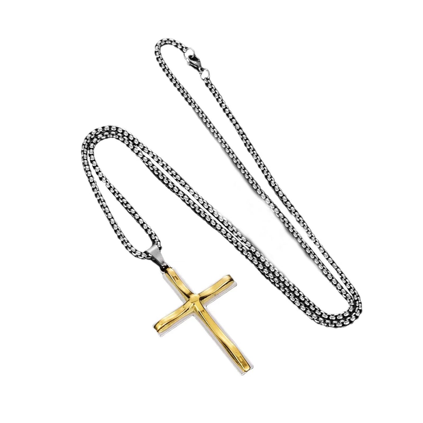 Trendy Titanium Steel Cross Wind Cold Style Hip Hop Pendants