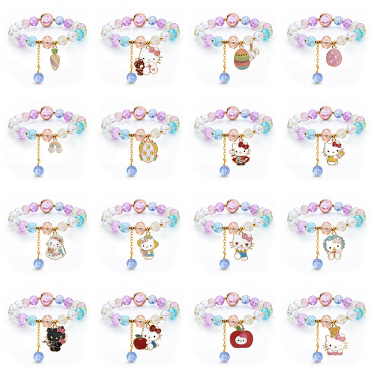 Children's Little Korean Style Sister Crystal String Bracelet