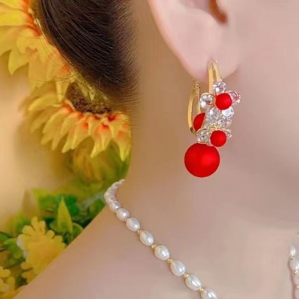 Zircon Flower Large Pearl Multiple Ways Rings
