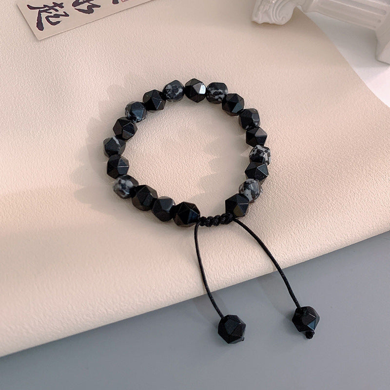 Men's Natural Stone Design High-grade Tigereye Sparrow Bracelets