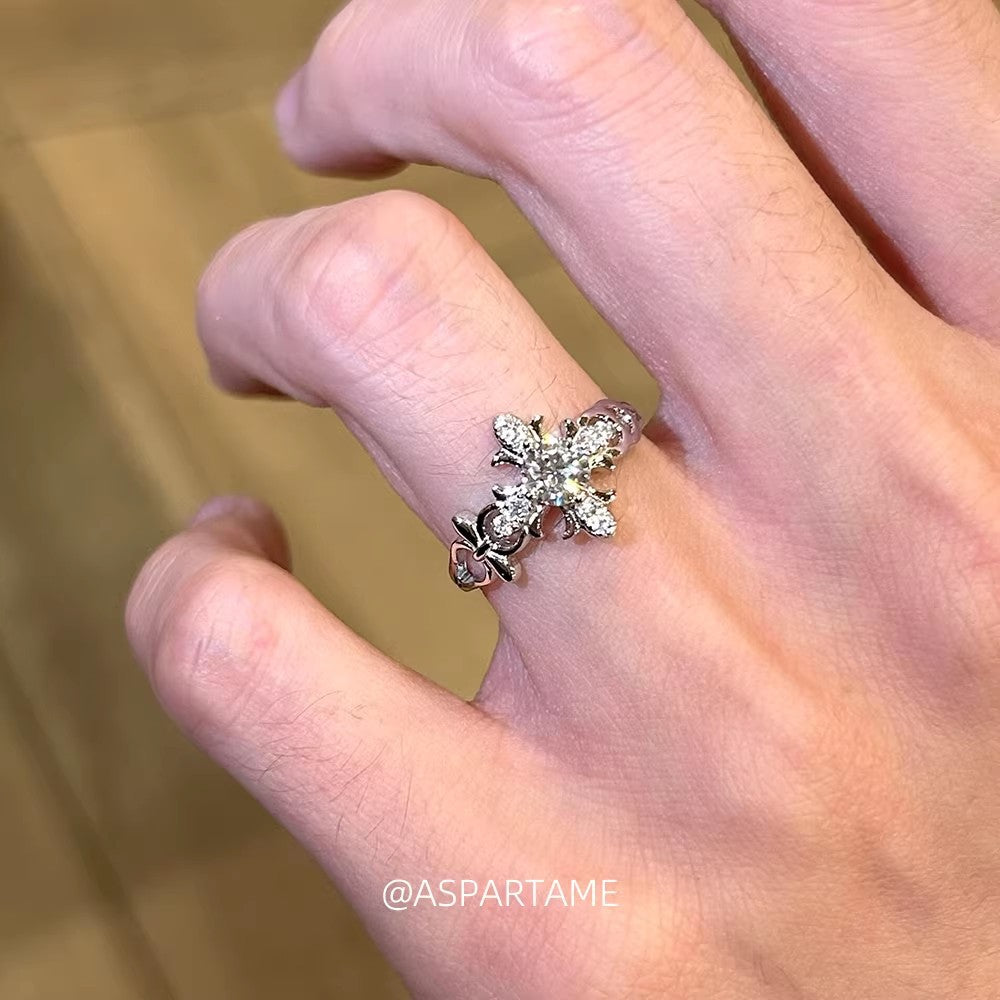 Zircon Simple Female Opening Adjustable Index Finger Light Luxury Rings