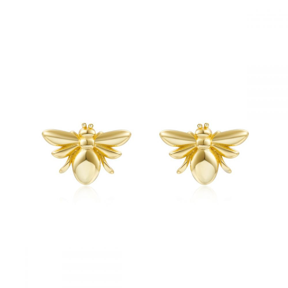 Micro Inlaid Zircon Butterfly Love Heart Ear Clip Eardrops Earrings