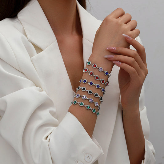 High-grade Sweet Loving Heart Fashion Heart-shaped Bracelet