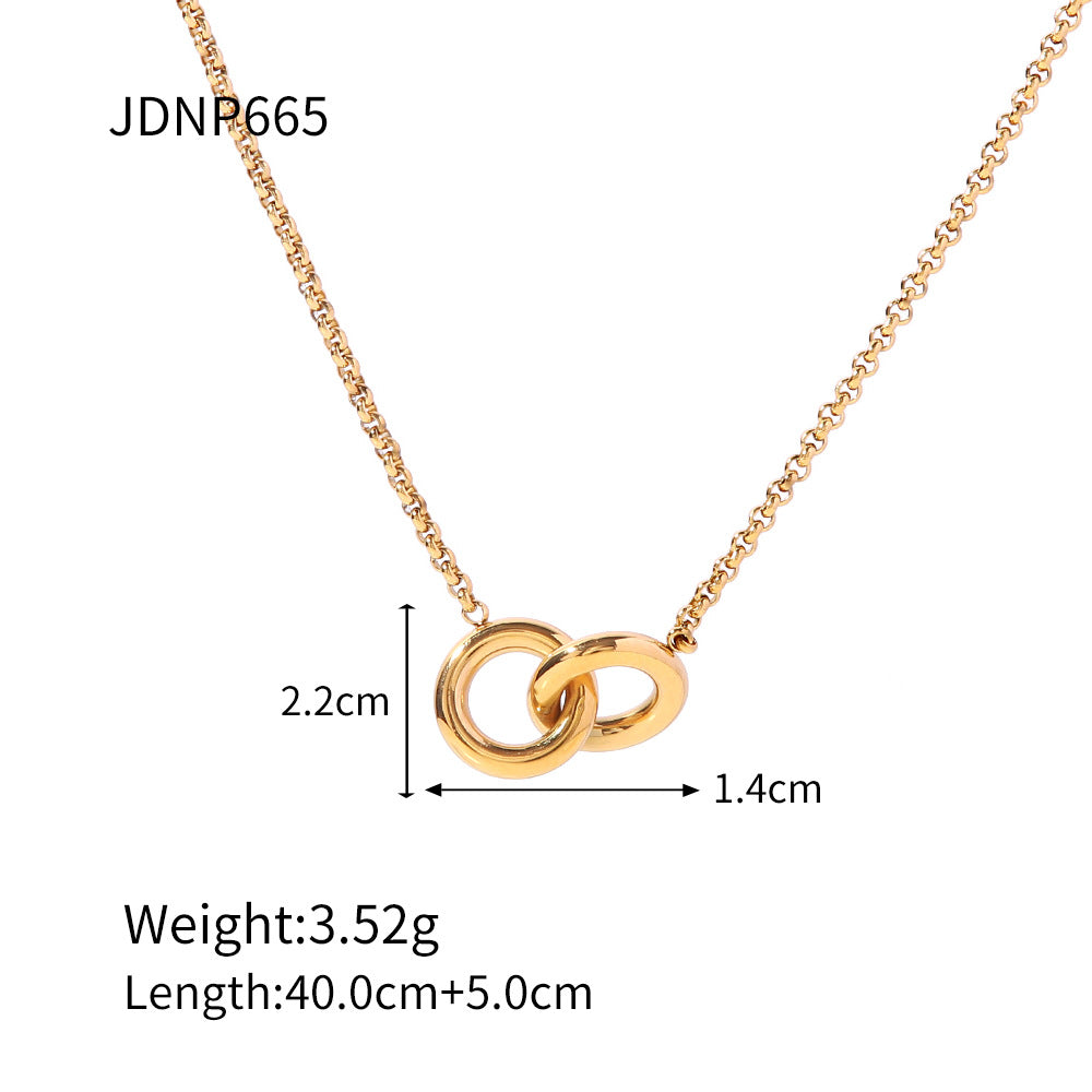 Women's Ding Stainless Steel Ornament Fashion Titanium Necklaces