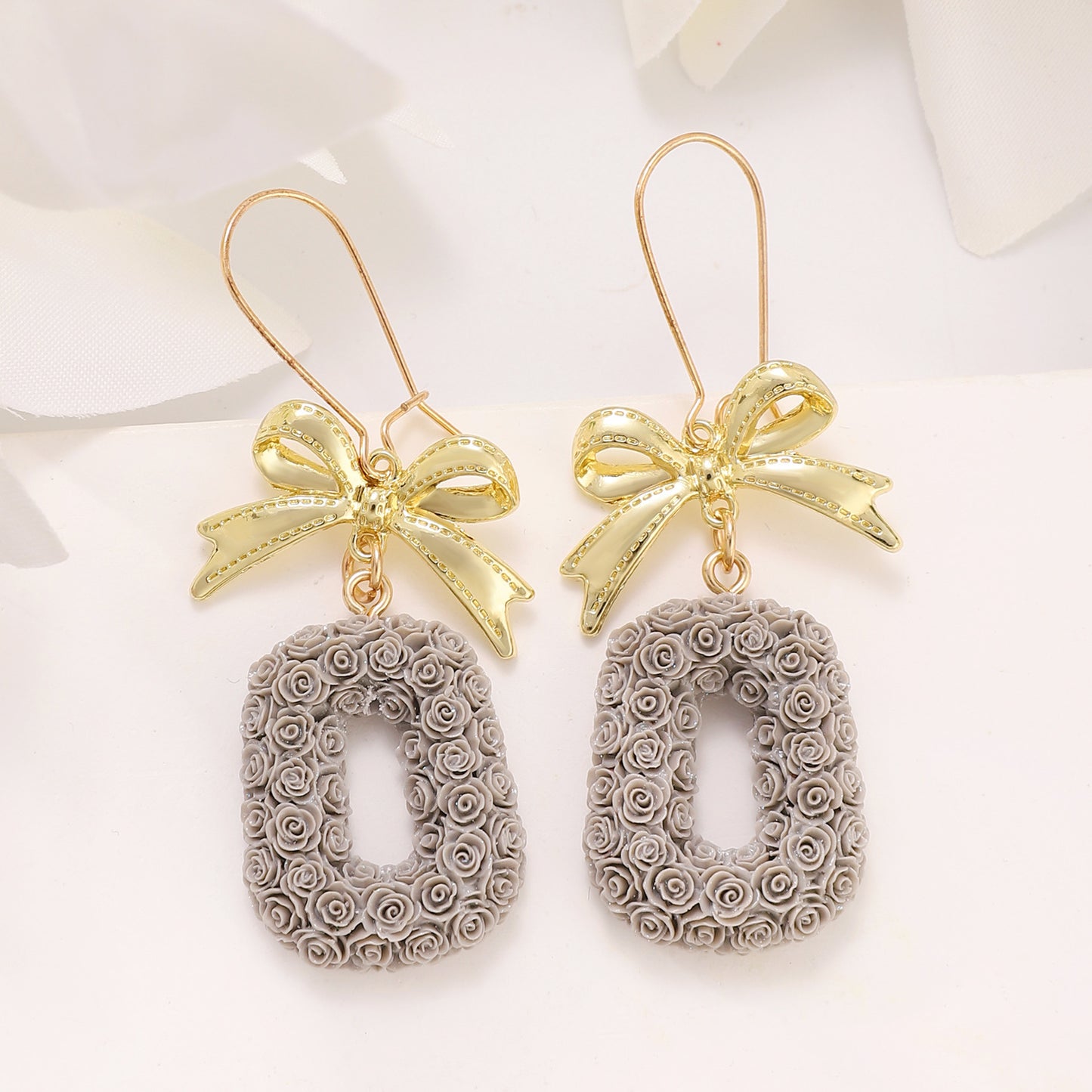 Childlike Heart Reflective Sequins Peach Nightclub Catwalk Super Shiny Ear Earrings