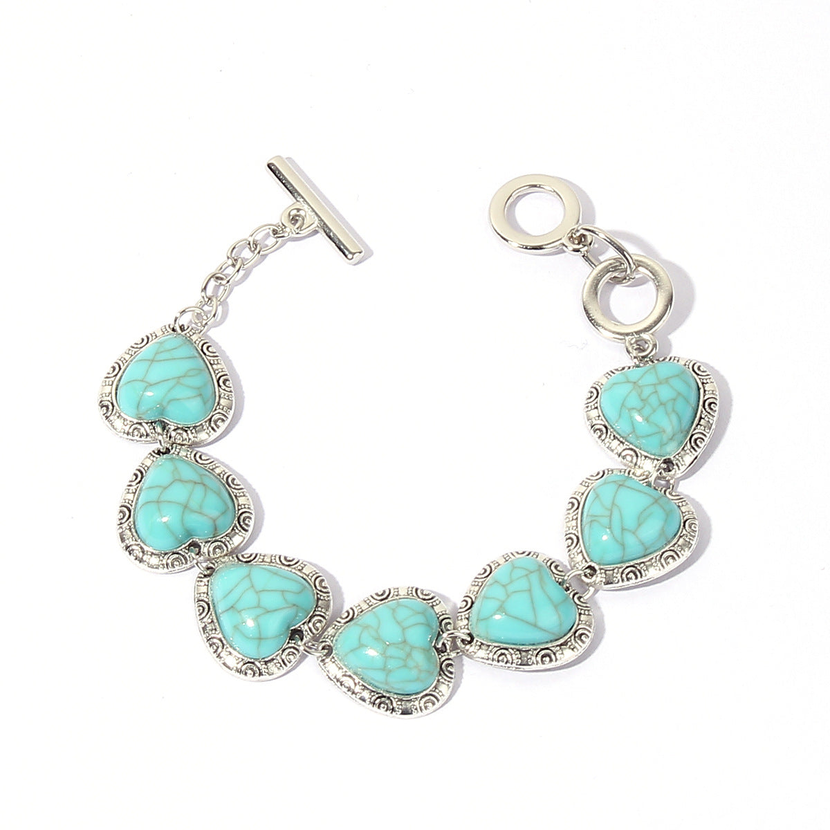 Cute Retro Heart Personalized Ethnic Style Bracelet