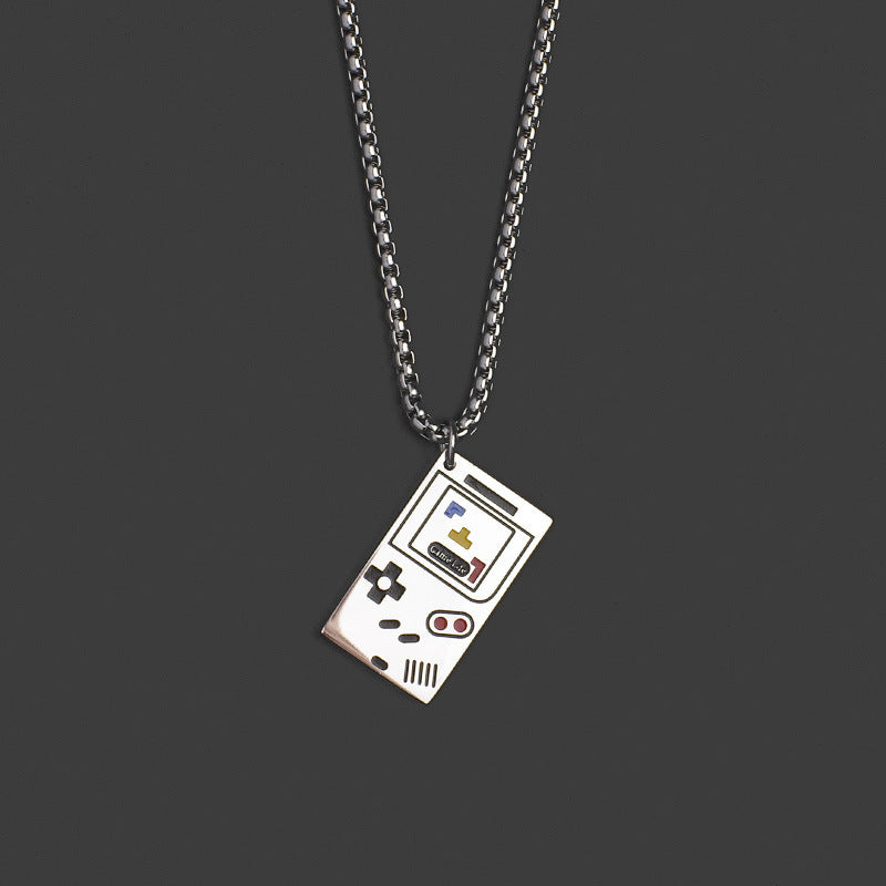 Women's & Men's Couple Handle Titanium Steel Personality National Fashion Necklace
