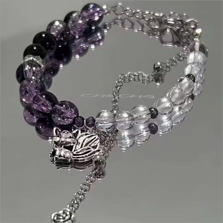 Women's Butterfly Ancient Style Glaze Beaded Cold Bracelets