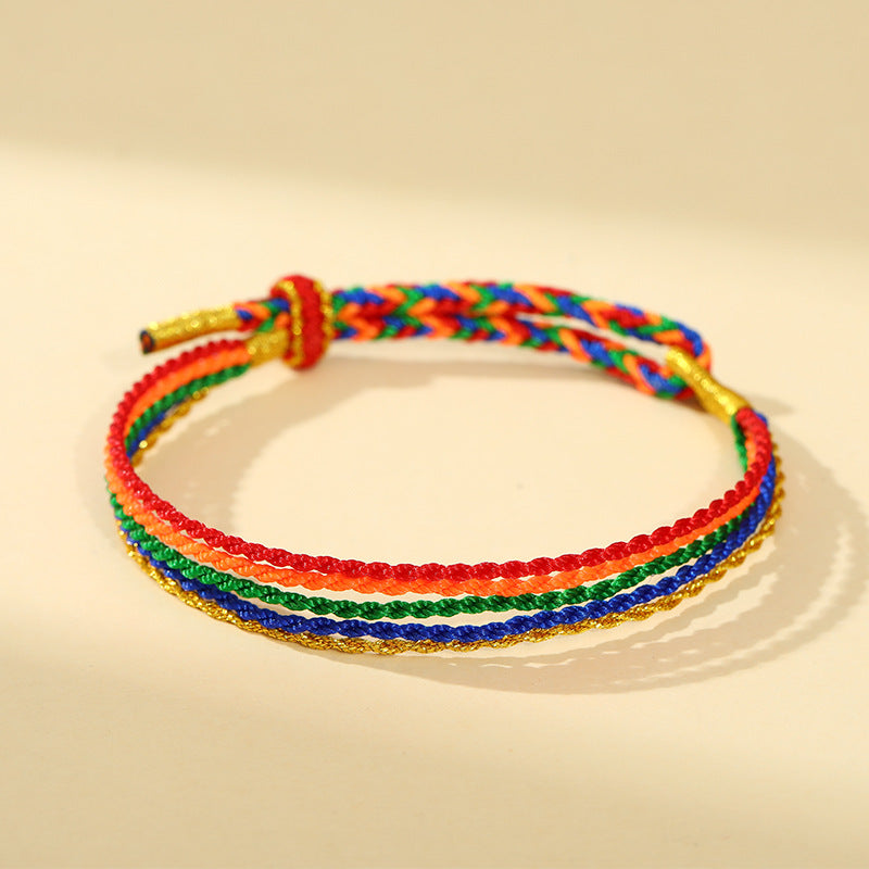 Children's Dragon Boat Festival Colorful Rope Hand-woven Small Bracelets
