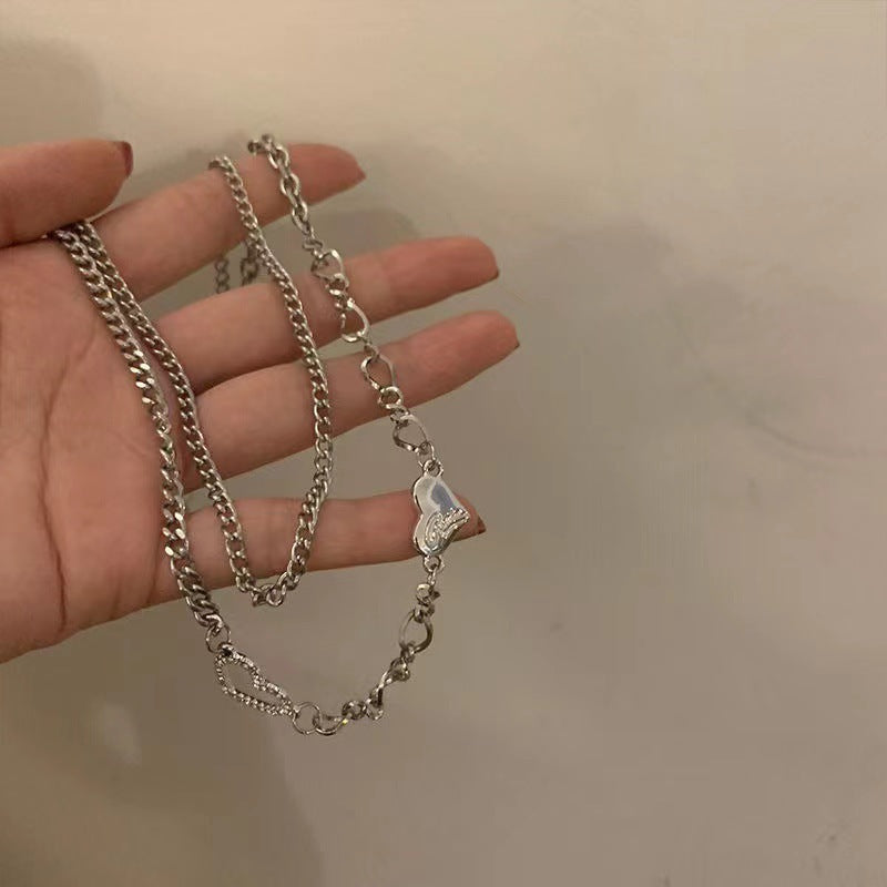 Women's Hot Design Sense Niche T-shirt Chain Necklace