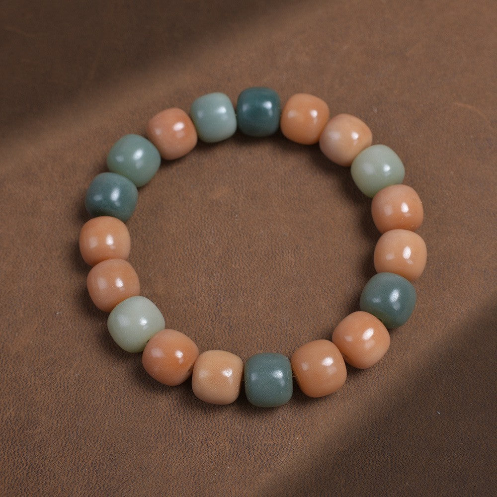 Natural Old Smoke Bodhi Female Version Pliable Temperament Seed Crafts Bracelet