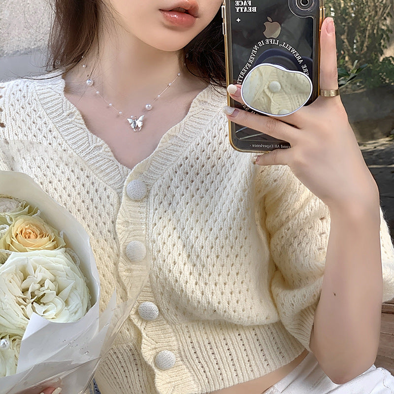 Butterfly Female Light Luxury Minority Design Sense Advanced Clavicle Chain Necklace