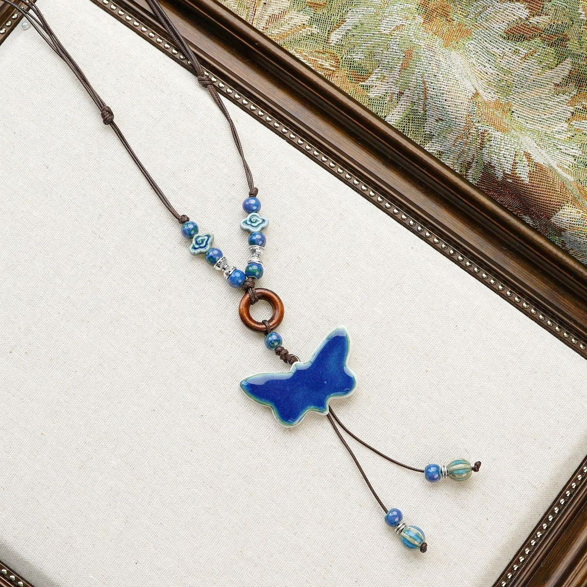 Ceramic Mushroom Female Niche Design High Necklaces
