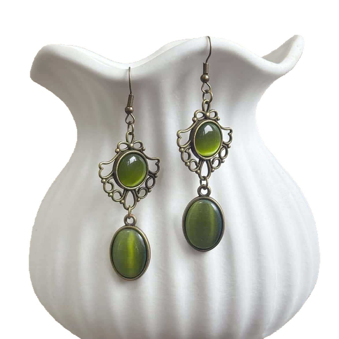 Pagan Witchcraft Medieval Gothic Celtic Retro Victorian Antique Earrings