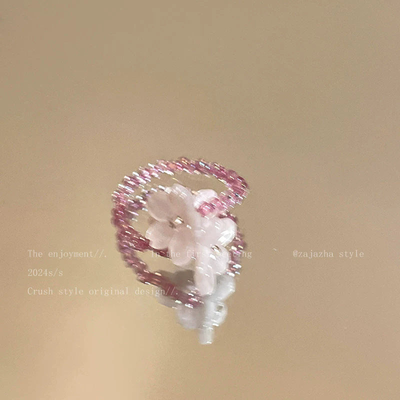 Pearl Zircon Butterfly Female Niche High-grade Light Luxury Couple Temperament Ring