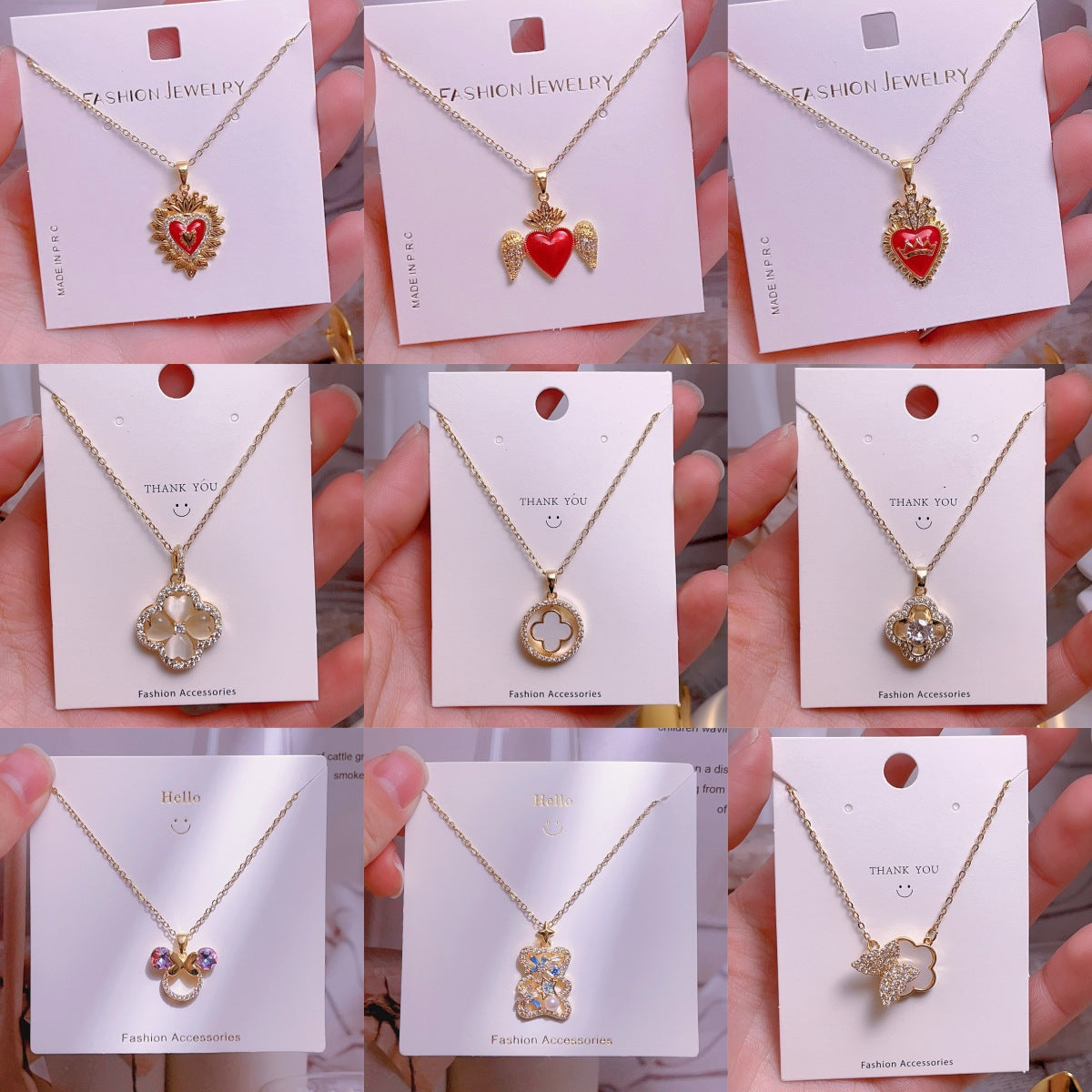 Women's Fashion Simple Love Design Light Luxury Necklace