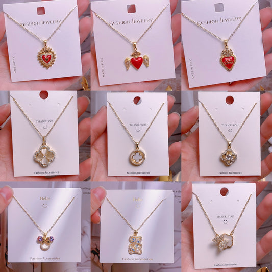 Women's Fashion Simple Love Design Light Luxury Necklace