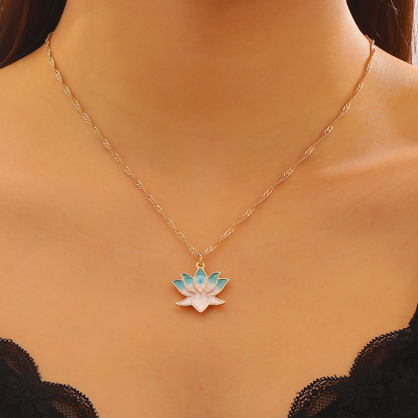 Women's Happy Pink Seedpod Light Luxury Clavicle Necklaces