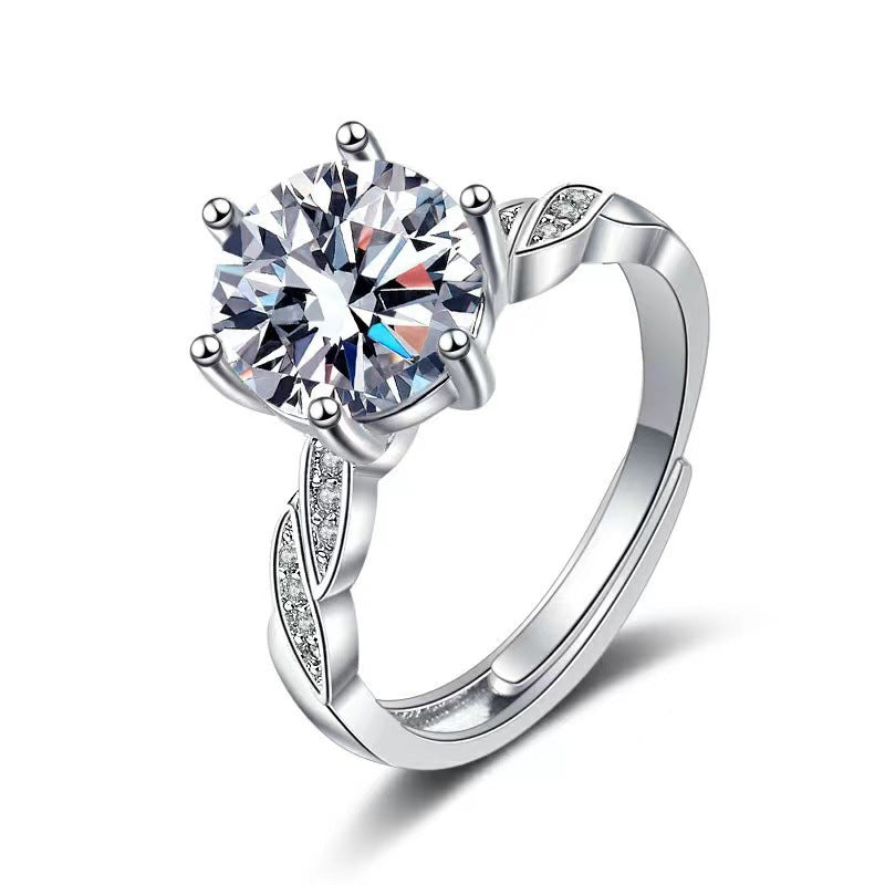 Moissanite Female Affordable Luxury Fashion Niche Rings