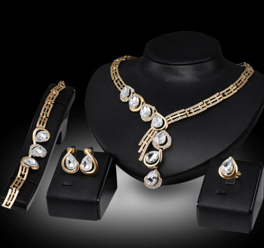 Unique Classic Stylish Cool Diamond Alloy Jewelry Set
