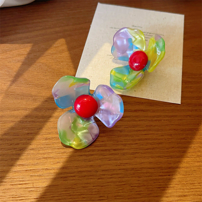 Style Fresh Magic Beads Bright Flower Fashionable Rings