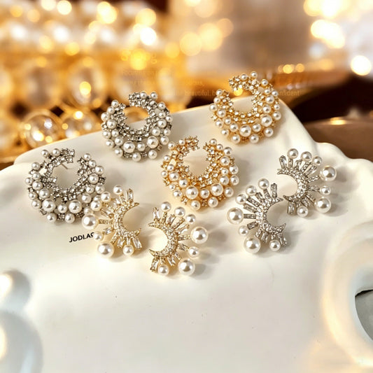 Affordable Luxury Fashion High-grade Pearl Shaped Niche Exquisite Versatile Trendy Rings
