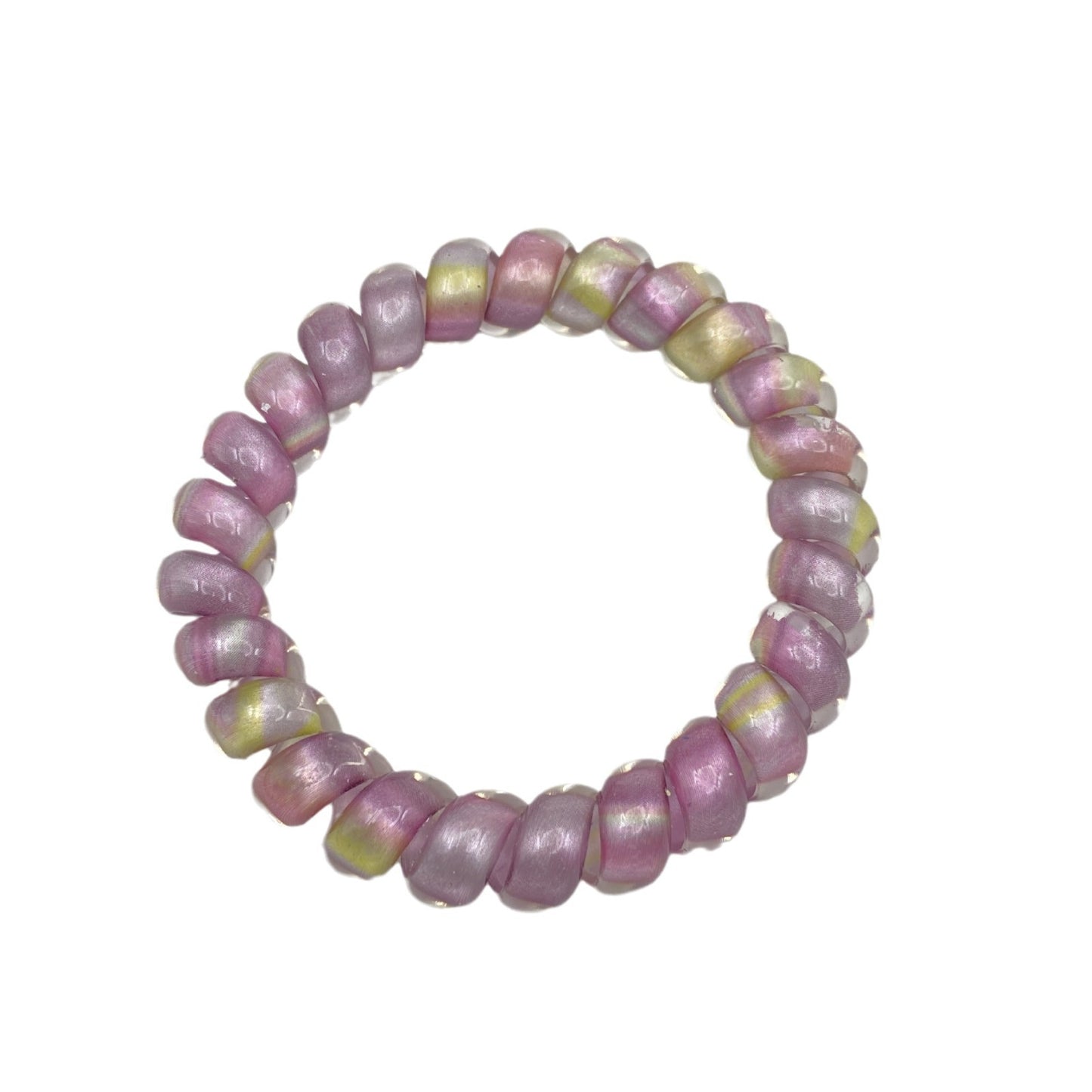 Of Aurora Telephone Line Seamless Hair Tie Rope Elastic Personality Bracelet