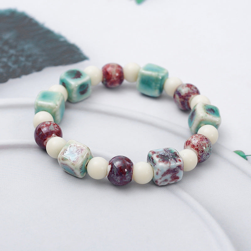 Retro Ethnic Style Niche Ceramic Female Bracelet