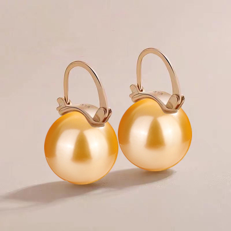 Shell Pearl Parvenu Gold Imitation White Rings