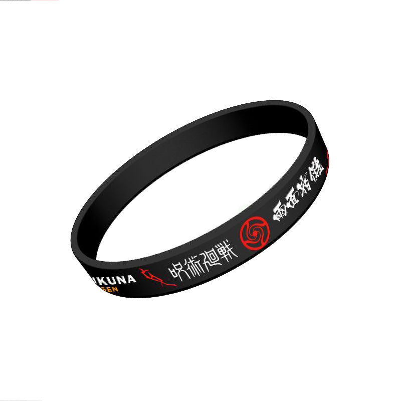 Anime Mantra Silicone Two-dimensional Sports Style Bracelet