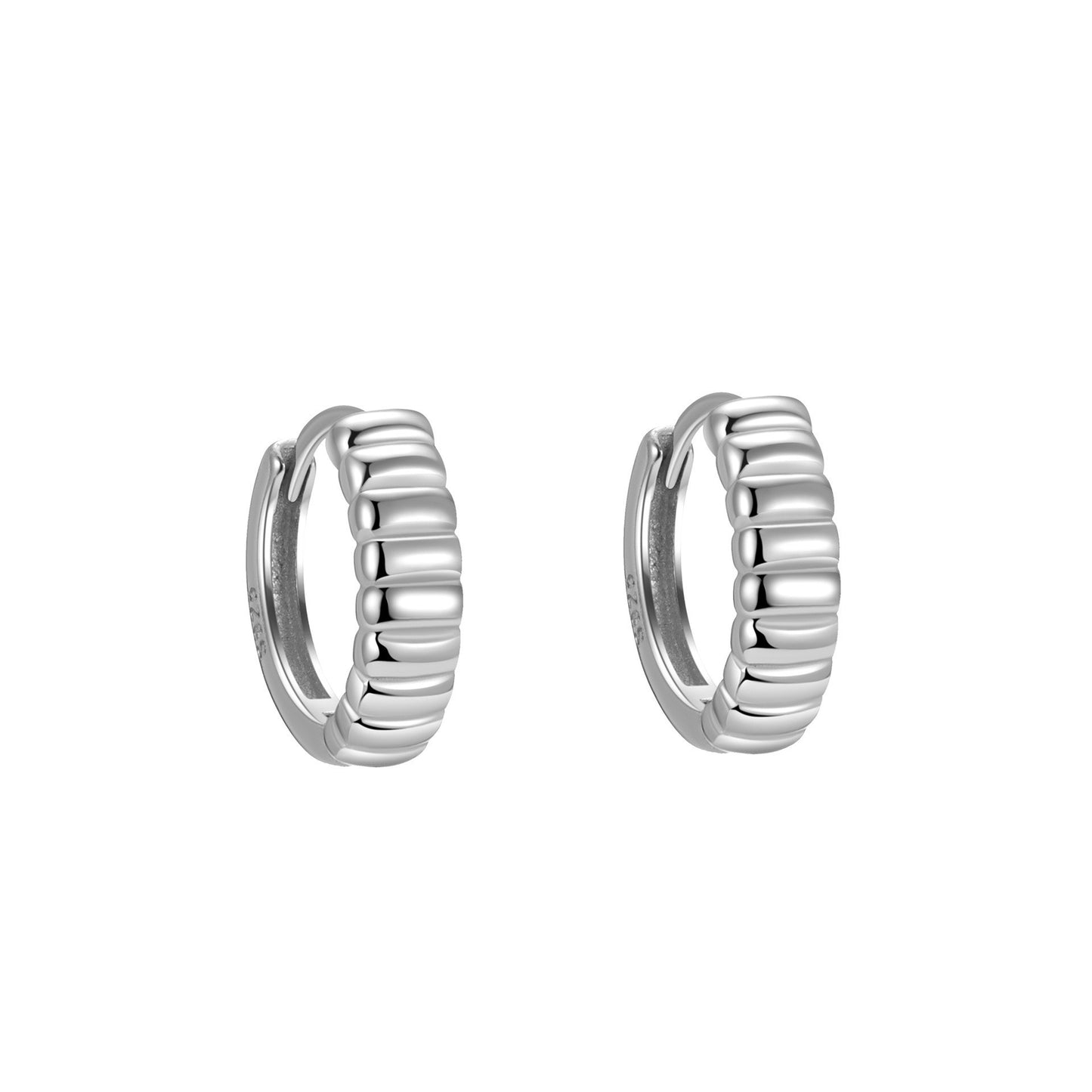Women's Sterling Sier Zircon Fashion Ear Punk Earrings