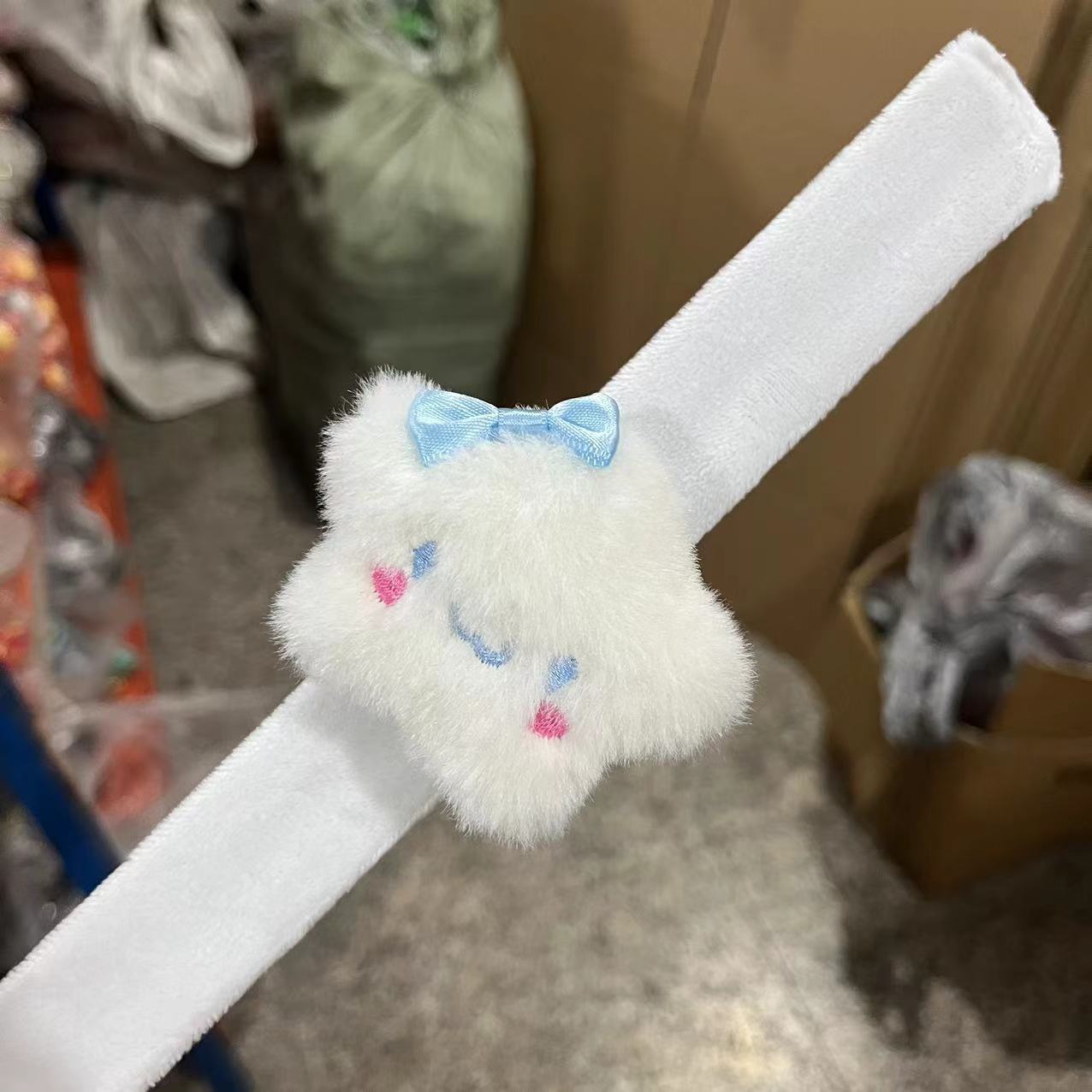 Children's Plush Cartoon Pop Cute Couple Female Slap Bracelet