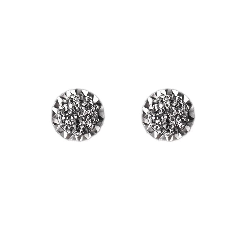 Men's Personality Black Agate High-grade Temperament Not Easy Earrings