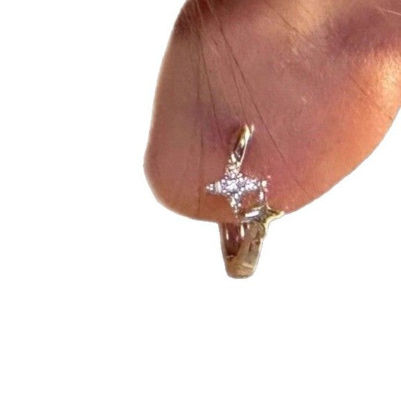 Women's Star Cold Style Sier Needle Niche Design Stacked Rings