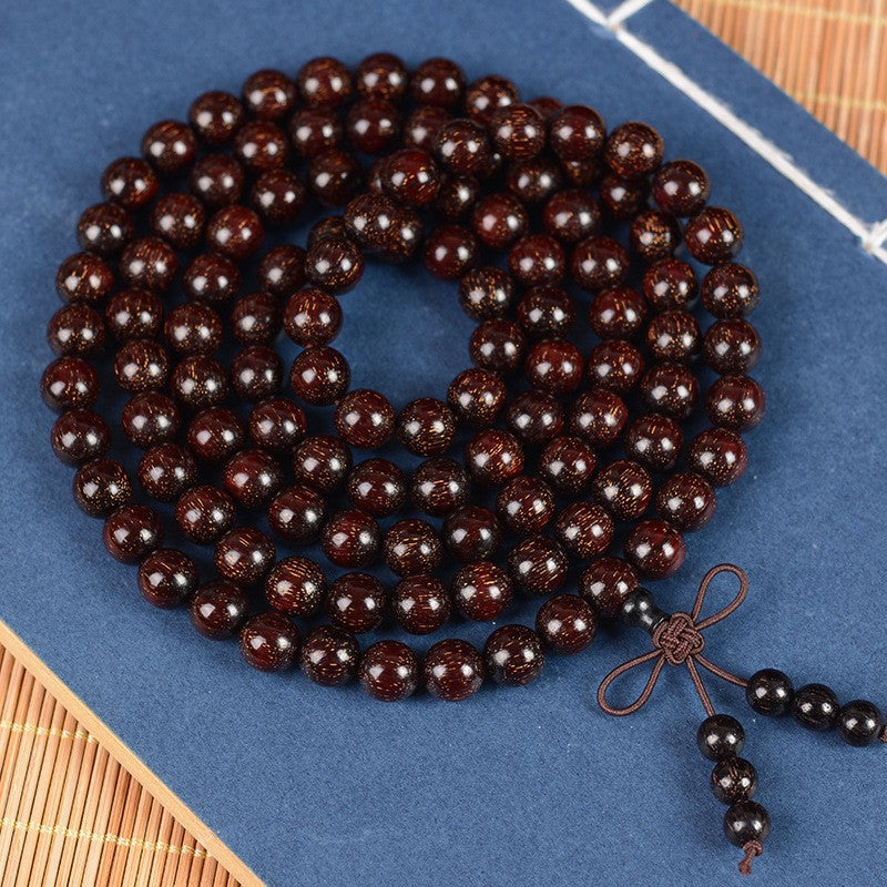 Old Materials Pterocarpus High Density Gold Star Wooden Bracelet