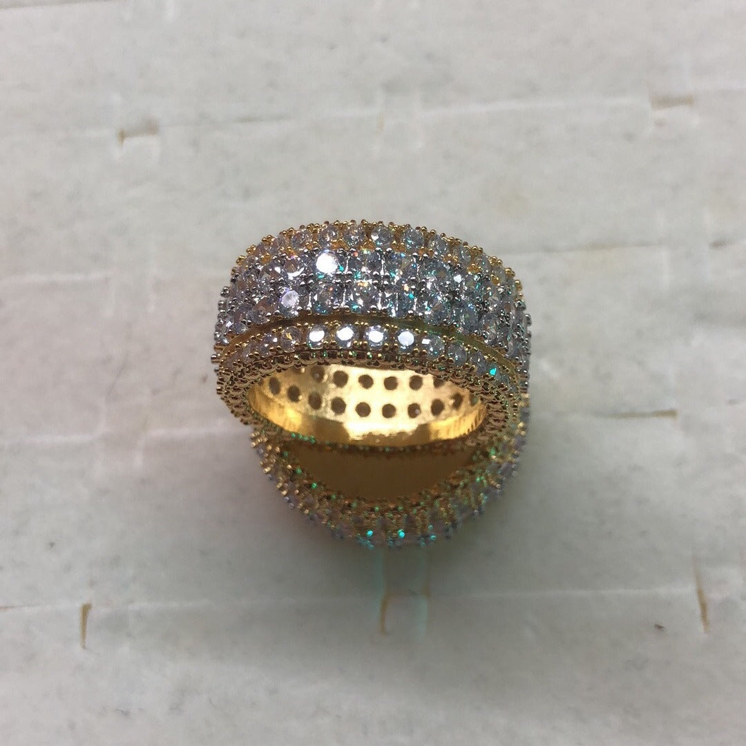 Women's Inlaid Zircon Exquisite Style Shipment Full Rings