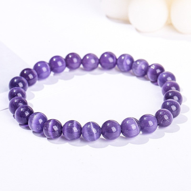 Sea Blue Opal Crystal High Goods Hand High-grade White Bracelet