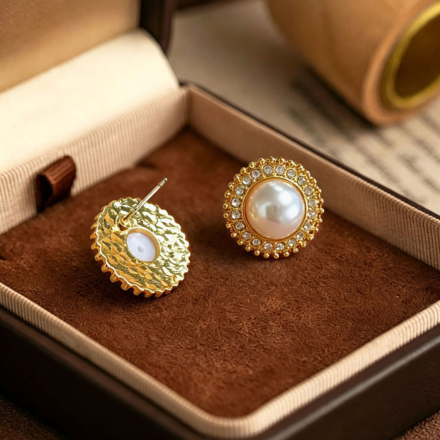 Women's Simple Cold Style Fashion Natural Full Diamond Stud Earrings