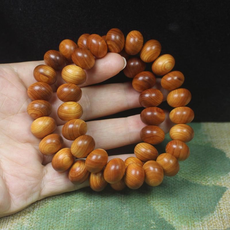 Men's Material Cypress Beads Red Oil Older Made Bracelets