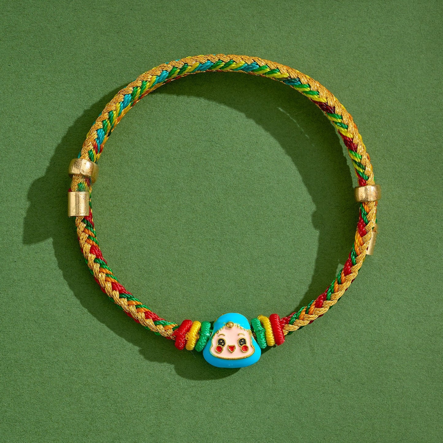 Dragon Boat Festival Colorful Rope Small Red Hand-woven Tiger Head Bracelet