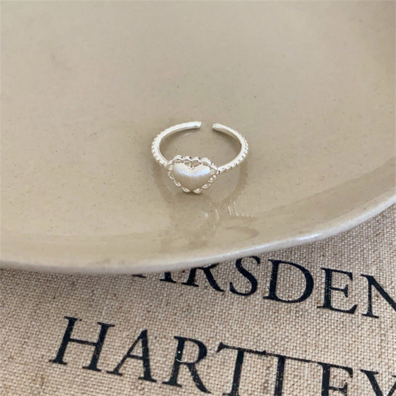 Women's Sier Simple Light Luxury High-grade Index Finger Open Rings