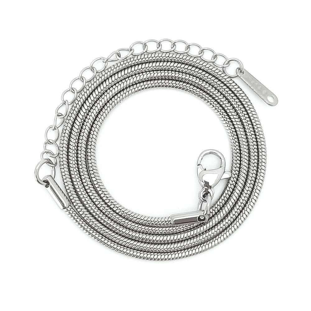 Stainless Steel Titanium Round Snake Female Summer Necklace